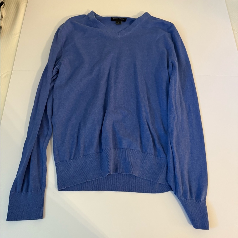 Banana Republic Luxury Blend Indigo Pullover